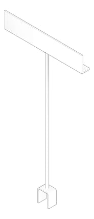 3D Documentation Image of Mount RigidRail Kattsafe Purlin Across