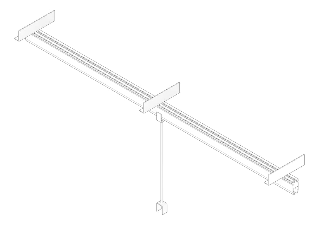 3D Documentation Image of Mount RigidRail Kattsafe Purlin Inline