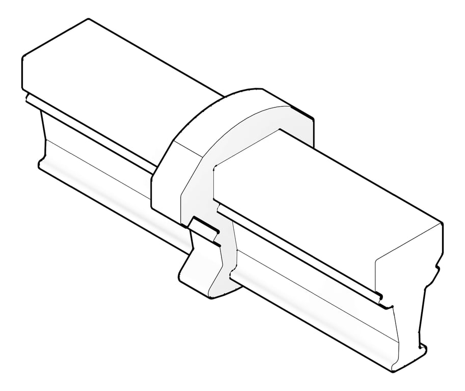 3D Documentation Image of Mount RigidRail Kattsafe Stealth SpliceJoin