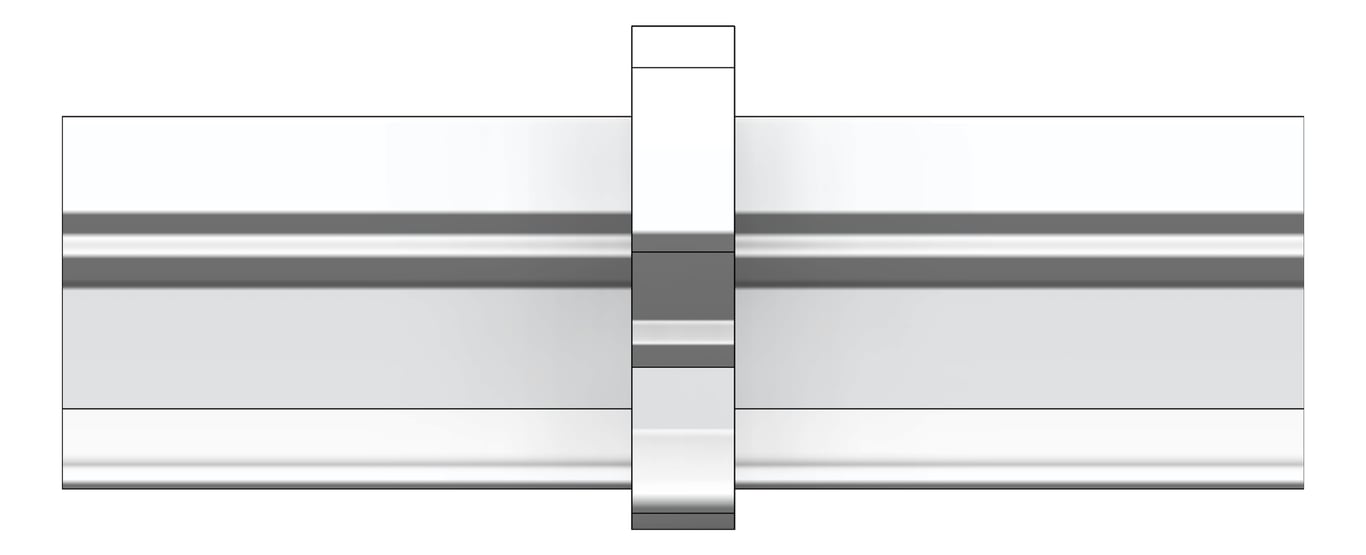 Front Image of Mount RigidRail Kattsafe Stealth SpliceJoin