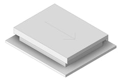 3D Shaded Image of RoofAccessHatch Kattsafe Sliding