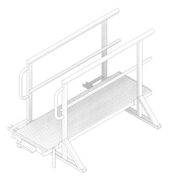 3D Documentation Image of Dock Ladder Kattsafe Gutter