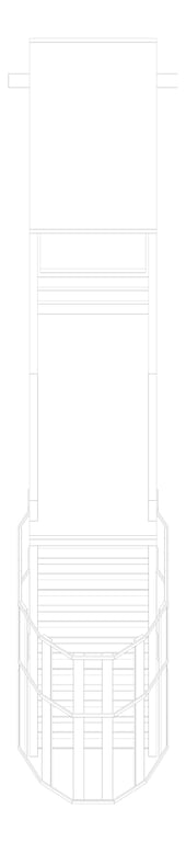 Plan Image of Ladder Rung Kattsafe Angled Caged ParapetPlatform