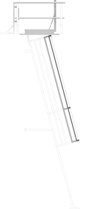 Left Image of Ladder Rung Kattsafe Angled Caged RoofAccessHatch