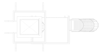 Plan Image of Ladder Rung Kattsafe Angled Caged RoofAccessHatch Midway