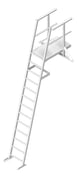 3D Shaded Image of Ladder Rung Kattsafe Angled Mini