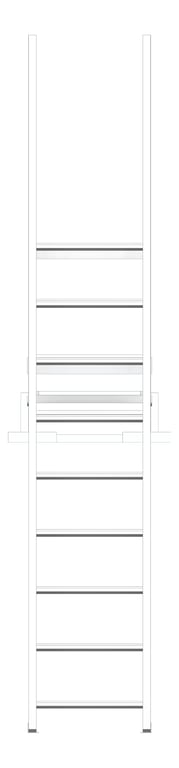 Front Image of Ladder Rung Kattsafe Angled Mini ParapetPlatform