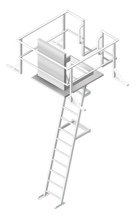 Navigate to Ladder Rung Kattsafe Angled Mini RoofAccessHatch