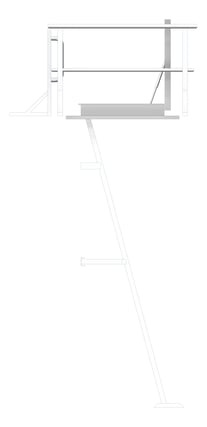 Left Image of Ladder Rung Kattsafe Angled Mini RoofAccessHatch