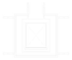 Plan Image of Ladder Rung Kattsafe Angled Mini RoofAccessHatch