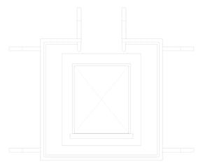 Plan Image of Ladder Rung Kattsafe Angled Mini RoofAccessHatch