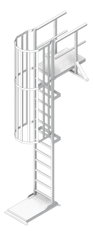 Navigate to Ladder Rung Kattsafe Vertical Caged