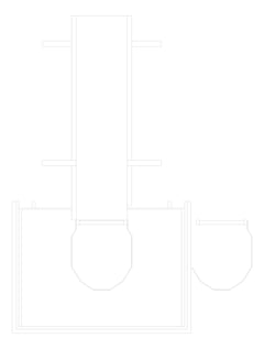 Plan Image of Ladder Rung Kattsafe Vertical Caged AccessKit Midway