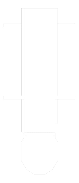 Plan Image of Ladder Rung Kattsafe Vertical Caged AccessKit