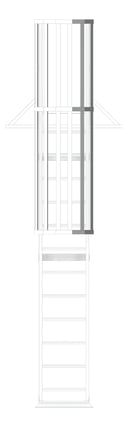 Front Image of Ladder Rung Kattsafe Vertical Caged