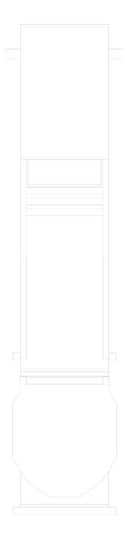 Plan Image of Ladder Rung Kattsafe Vertical Caged ParapetPlatform