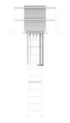 Front Image of Ladder Rung Kattsafe Vertical Caged RoofAccessHatch