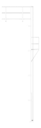 Left Image of Ladder Rung Kattsafe Vertical FallArrest AccessKit