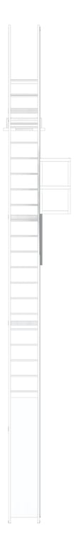 Front Image of Ladder Rung Kattsafe Vertical FallArrest ParapetPlatform