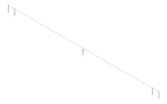 3D Shaded Image of FallProtection StaticLine Kattsafe ConcreteMount 150mmRaised