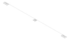 3D Shaded Image of FallProtection StaticLine Kattsafe MetalDeck CrestMount