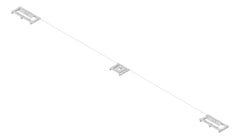 3D Shaded Image of FallProtection StaticLine Kattsafe MetalDeck StandingSeamMount