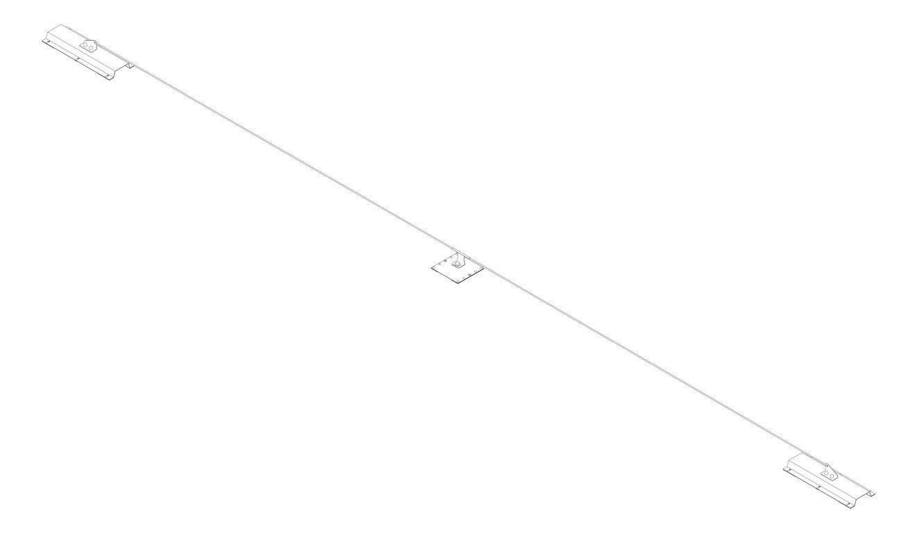 3D Documentation Image of FallProtection StaticLine Kattsafe MetalDeck WideMount