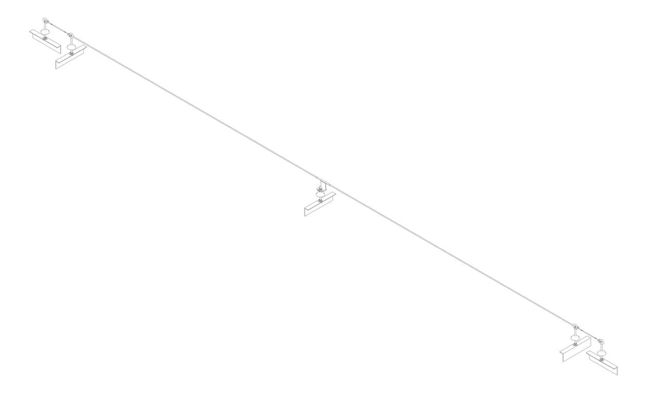 3D Documentation Image of FallProtection StaticLine Kattsafe TimberMount