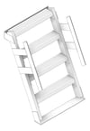 3D Shaded Image of Ladder Step Kattsafe