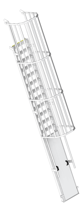 3D Shaded Image of Ladder Step Kattsafe PlatformMount
