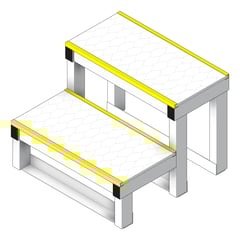 3D Shaded Image of Step Kattsafe Double