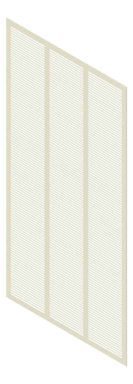 3D Presentation Image of Panel Acoustic Keystone KeyEndura KS3 2390x1190 FibreCement