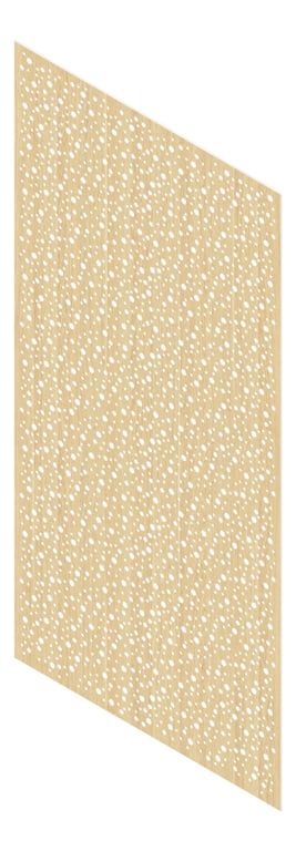 3D Presentation Image of Panel Acoustic Keystone KeyNirvana Designer 2400x1200 ClassicOak