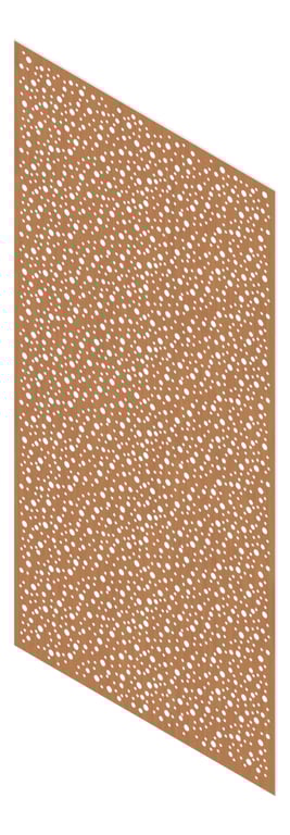 3D Presentation Image of Panel Acoustic Keystone KeyNirvana Designer 2400x1200 EuropeanWalnut