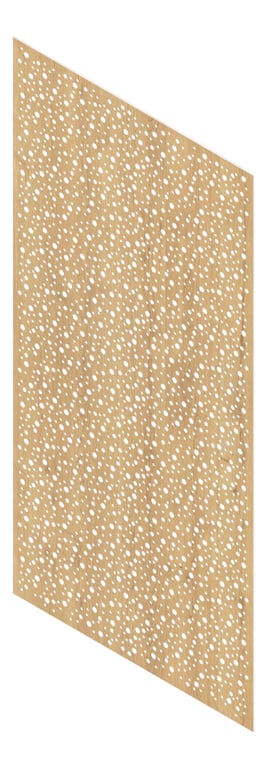 3D Presentation Image of Panel Acoustic Keystone KeyNirvana Designer 2400x1200 PlankedUrbanOak