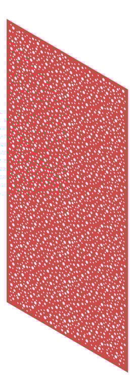 3D Presentation Image of Panel Acoustic Keystone KeyNirvana Designer 2400x1200 PrimaryRed