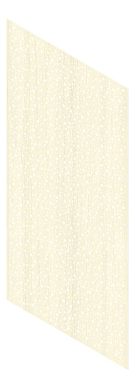 3D Presentation Image of Panel Acoustic Keystone KeyNirvana Designer 2400x1200 WhiteWood