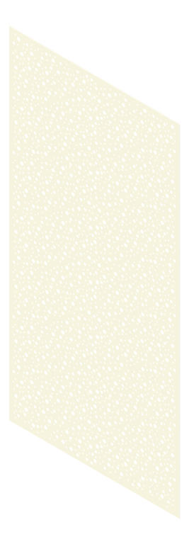 3D Presentation Image of Panel Acoustic Keystone KeyNirvana Designer 2400x1200 WinterWhite