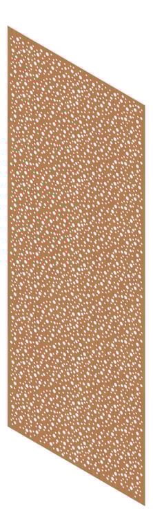 3D Presentation Image of Panel Acoustic Keystone KeyNirvana Designer 3000x1200 EuropeanWalnut