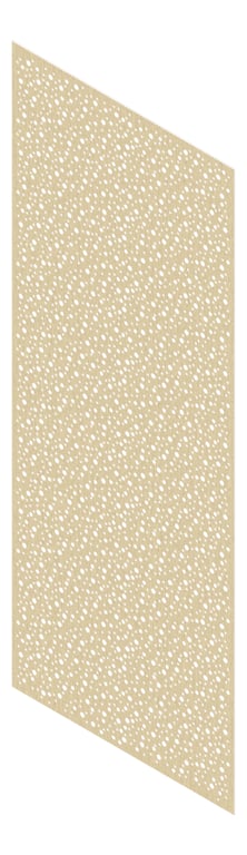 3D Presentation Image of Panel Acoustic Keystone KeyNirvana Designer 3000x1200 LaurelOak