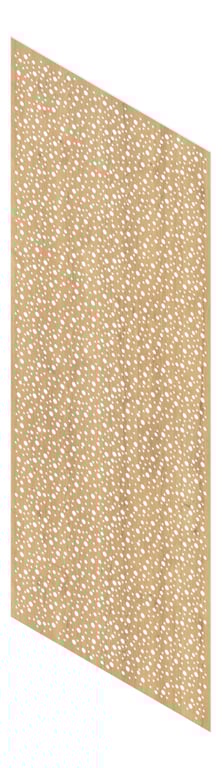 3D Presentation Image of Panel Acoustic Keystone KeyNirvana Designer 3000x1200 PlankedUrbanOak