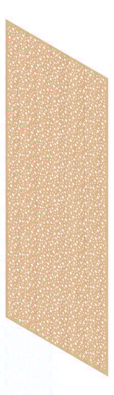 3D Presentation Image of Panel Acoustic Keystone KeyNirvana Designer 3000x1200 Polytec TasmanianOak