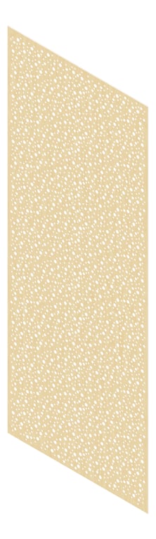 3D Presentation Image of Panel Acoustic Keystone KeyNirvana Designer 3000x1200 RawBirchPly