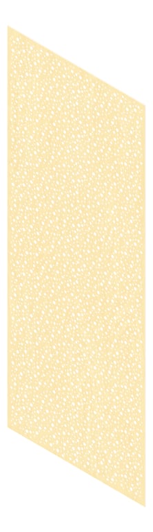 3D Presentation Image of Panel Acoustic Keystone KeyNirvana Designer 3000x1200 RotaryHoopLine