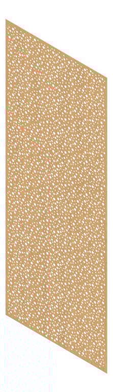 3D Presentation Image of Panel Acoustic Keystone KeyNirvana Designer 3000x1200 SpottedGum