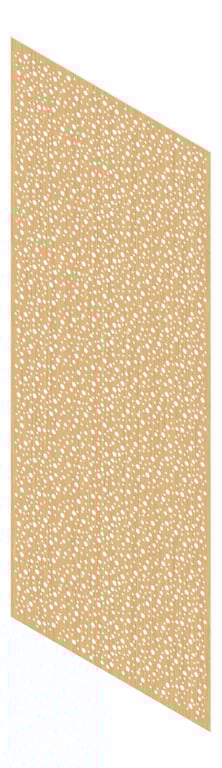 3D Presentation Image of Panel Acoustic Keystone KeyNirvana Designer 3000x1200 SublimeTeak