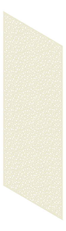 3D Presentation Image of Panel Acoustic Keystone KeyNirvana Designer 3000x1200 WhiteNatural