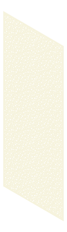 3D Presentation Image of Panel Acoustic Keystone KeyNirvana Designer 3000x1200 WinterWhite