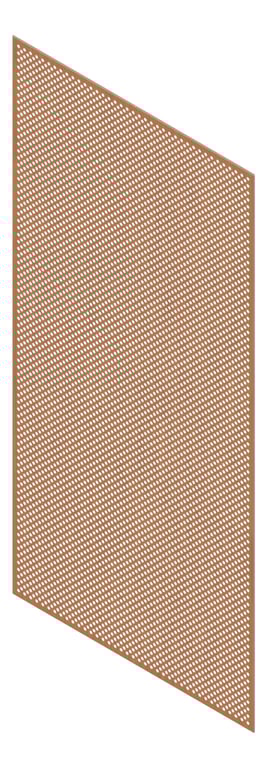 3D Presentation Image of Panel Acoustic Keystone KeyNirvana KP1 2400x1200 EuropeanWalnut