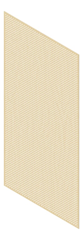 3D Presentation Image of Panel Acoustic Keystone KeyNirvana KP1 2400x1200 RawBirchPly